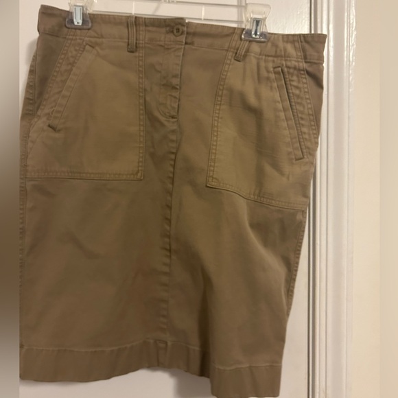 J Crew- city fit- Fitigues skirt, size 12, color khaki. - Picture 11 of 11